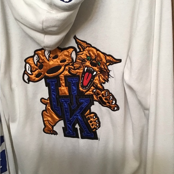 Ladies XL UK hoodie with sewn on embellishments - pre-loved - Picture 3 of 5